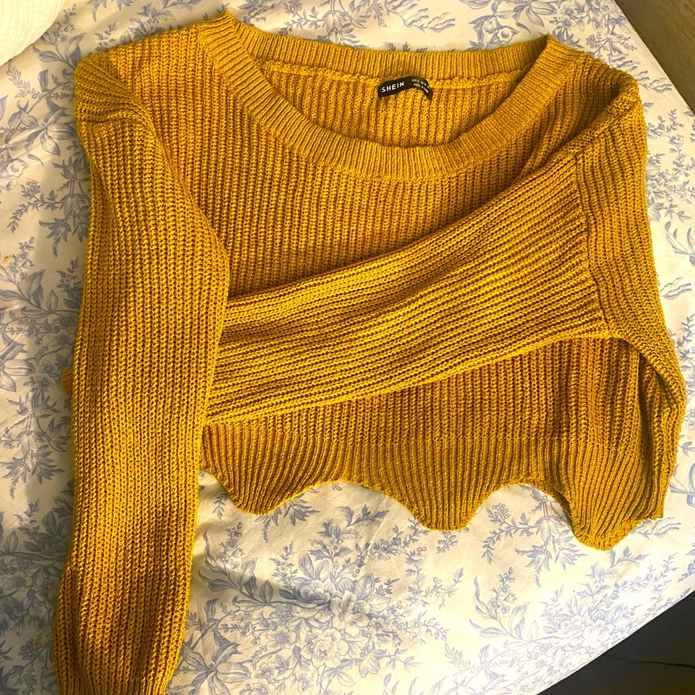 Mustard Crop Sweater
